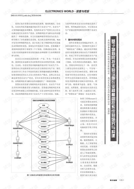 基于物聯(lián)網(wǎng)技術(shù)的設(shè)施農(nóng)業(yè)種植管控系統(tǒng)研究與構(gòu)建
